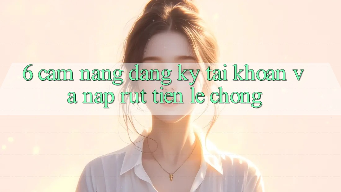6. Cẩm nang Đăng Ký Tài Khoản Và Nạp/Rút Tiền Lẹ chóng 6. Cẩm nang Đăng Ký Tài Khoản Và Nạp/Rút Tiền Lẹ chóng