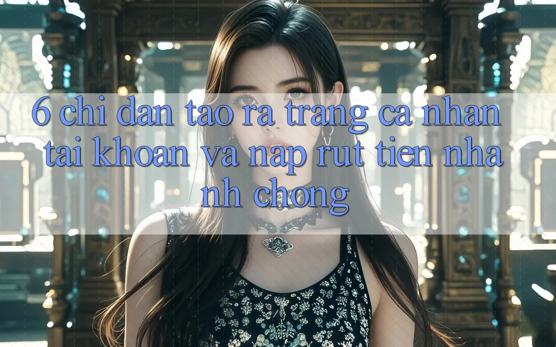 6. Chỉ dẫn Tạo ra trang cá nhân Tài Khoản Và Nạp/Rút Tiền Nhanh Chóng