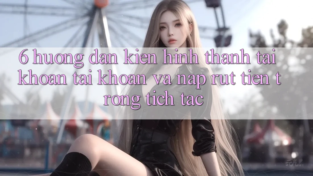 6. Hướng Dẫn Kiến hình thành tài khoản Tài Khoản Và Nạp/Rút Tiền Trong tích tắc
