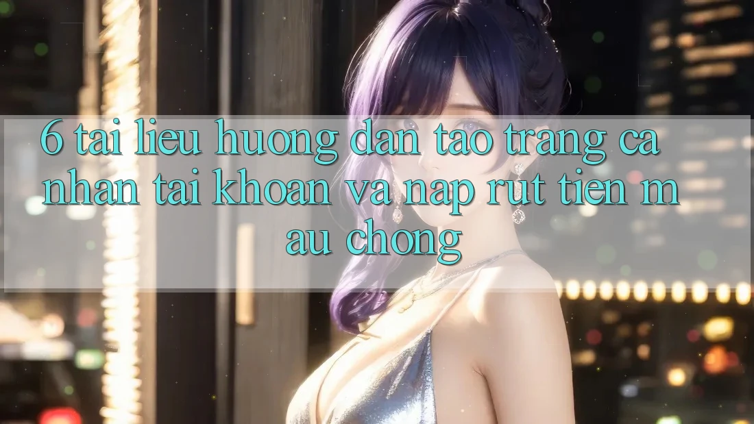 6. Tài liệu hướng dẫn Tạo trang cá nhân Tài Khoản Và Nạp/Rút Tiền Mau Chóng 6. Tài liệu hướng dẫn Tạo trang cá nhân Tài Khoản Và Nạp/Rút Tiền Mau Chóng