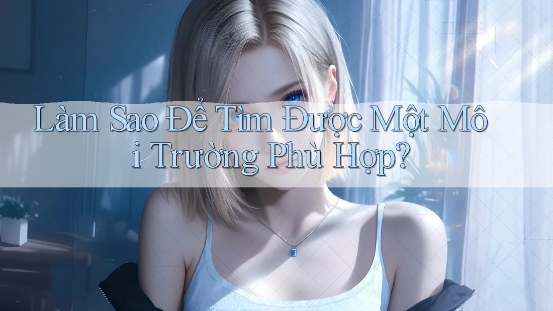 Làm Sao Để Tìm Được Một Môi Trường Phù Hợp? Làm Sao Để Tìm Được Một Môi Trường Phù Hợp?