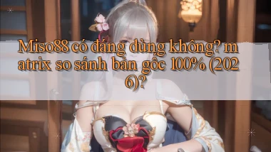 Miso88 có đáng dùng không matrix so sánh bản gốc 100% (2026)