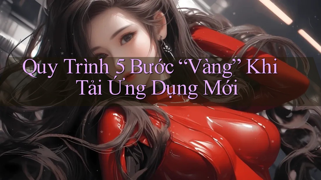 Quy Trình 5 Bước “Vàng” Khi Tải Ứng Dụng Mới